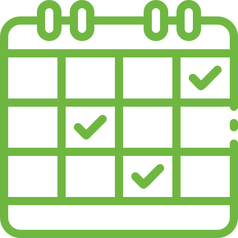 Icône de calendrier d'échéance.